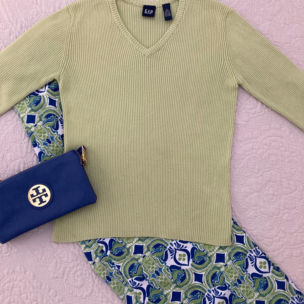 Gap Cotton V-Neck Sweater